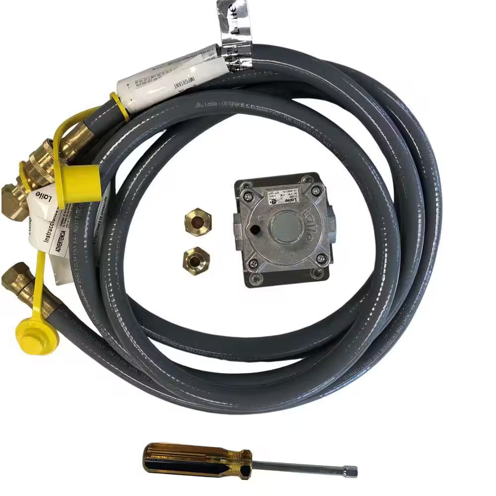 MANGK Propane to Natural Gas Conversion Kit with Regulator and 10Ft. Hose for Pizza Ovens, Grills and Outdoor Kitchens