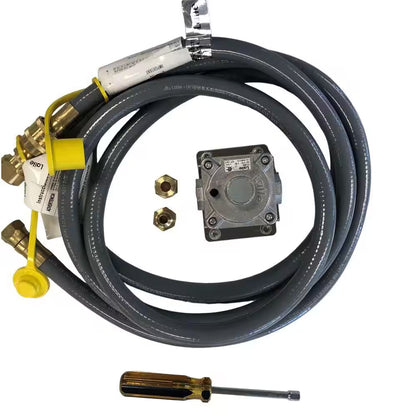 MANGK Propane to Natural Gas Conversion Kit with Regulator and 10Ft. Hose for Pizza Ovens, Grills and Outdoor Kitchens