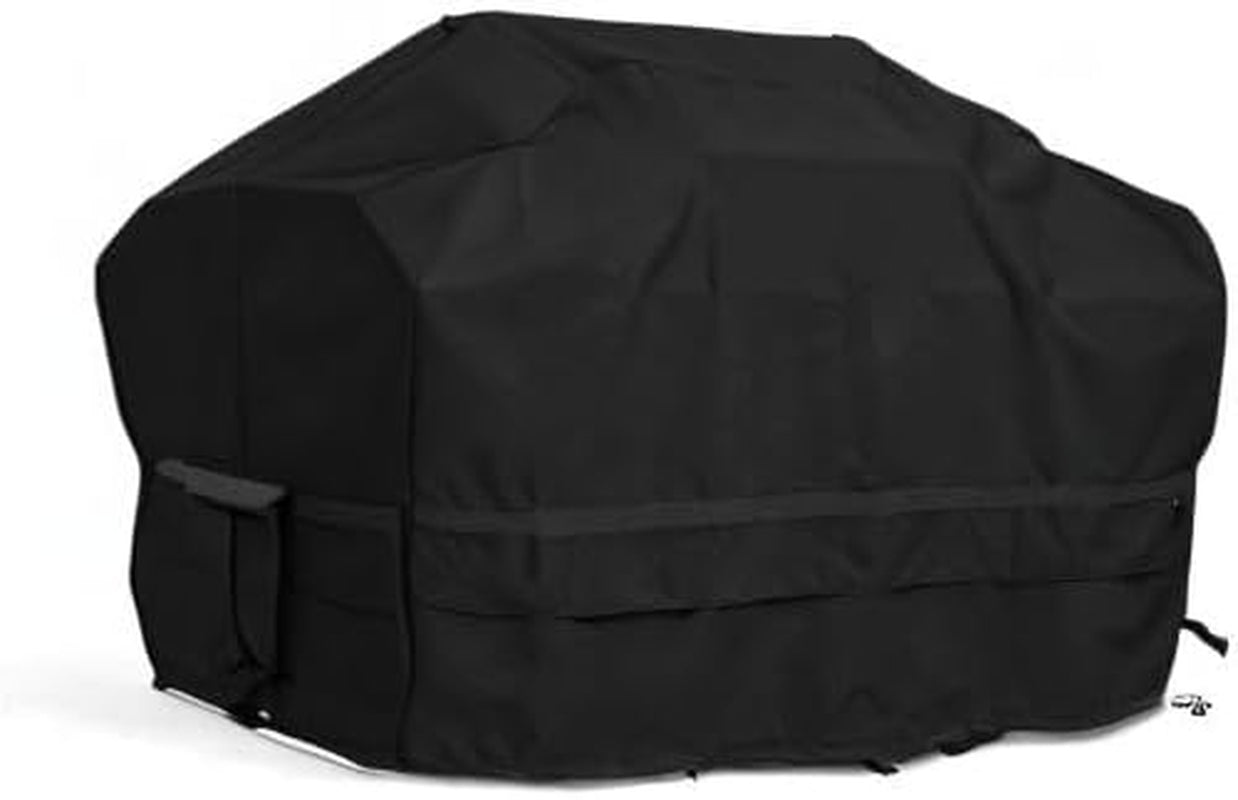 Prestige Grill Cover – Heavy Duty All-Weather Water-Resistant Outdoor BBQ Cover with 900D Solution-Dyed Polyester, Adjustable Buckle Straps, Reinforced Handles, Mesh Vents, 45 Inch, Black