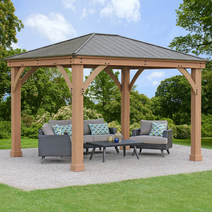 Yardistry 12' X 10' Gazebo with Aluminum Roof