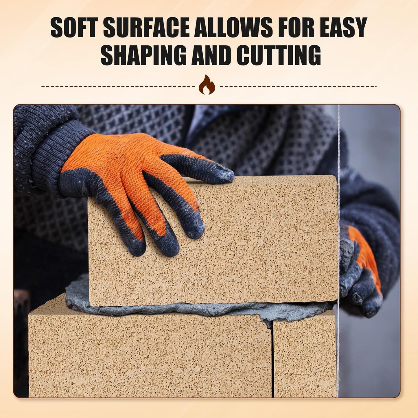 30 Pcs Insulating Fire Brick 3200F Rated Wood Stove Fire Bricks for Fireplaces Blacksmith Forges Heat Oven Kilns Insulation Block for Metal Clay Firing, Jewelry Soldering (9 X 4.5 X 0.75 Inch)