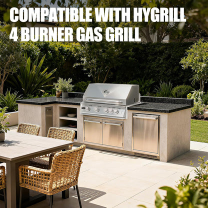 Hygrill Premium BBQ Insulation Jacket for 4-Burners Gas Grills, 32-Inch Built-In Grills