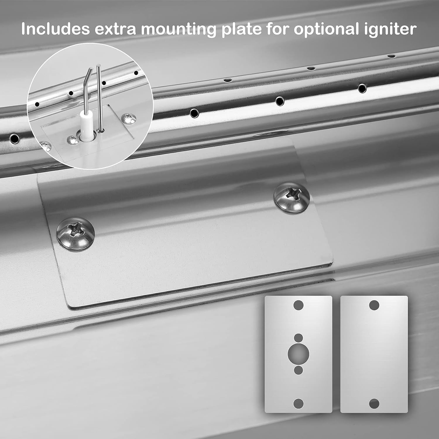 36 X 6 Inch Linear Fire Pit Kit with Spark Ignition Kits | 304 Stainless Steel Propane Gas Firepit Insert for Outdoor DIY Firepit Project - Propane Gas Version