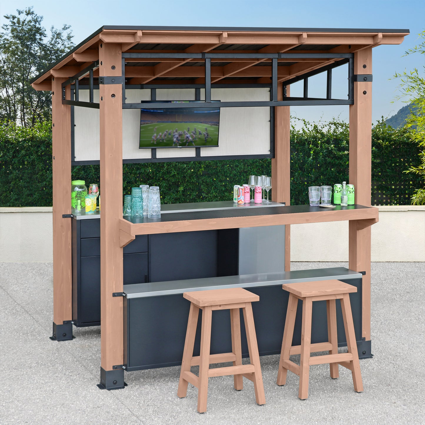 Yardistry 7.6 ' X 7.6' Cantina Gazebo