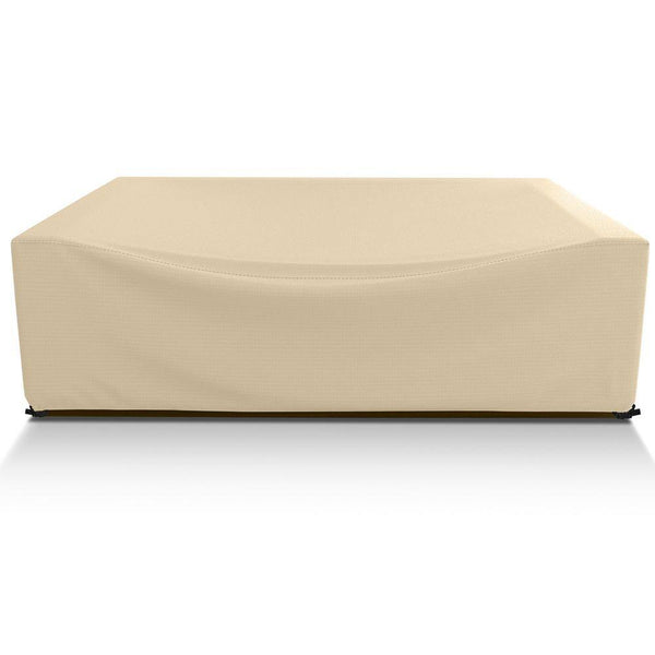 Patio Large Beige Furniture Cover 98 In. L X 78 In. W X 32 In. H, All-Weather Outdoor Furniture Set Cover