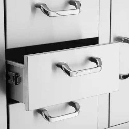 Signature 260 Series 39 In. Stainless Steel Reversible Access Door & Triple Drawer Combo for BBQ Outdoor Kitchen Storage