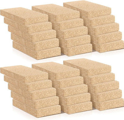 30 Pcs Insulating Fire Brick 3200F Rated Wood Stove Fire Bricks for Fireplaces Blacksmith Forges Heat Oven Kilns Insulation Block for Metal Clay Firing, Jewelry Soldering (9 X 4.5 X 0.75 Inch)