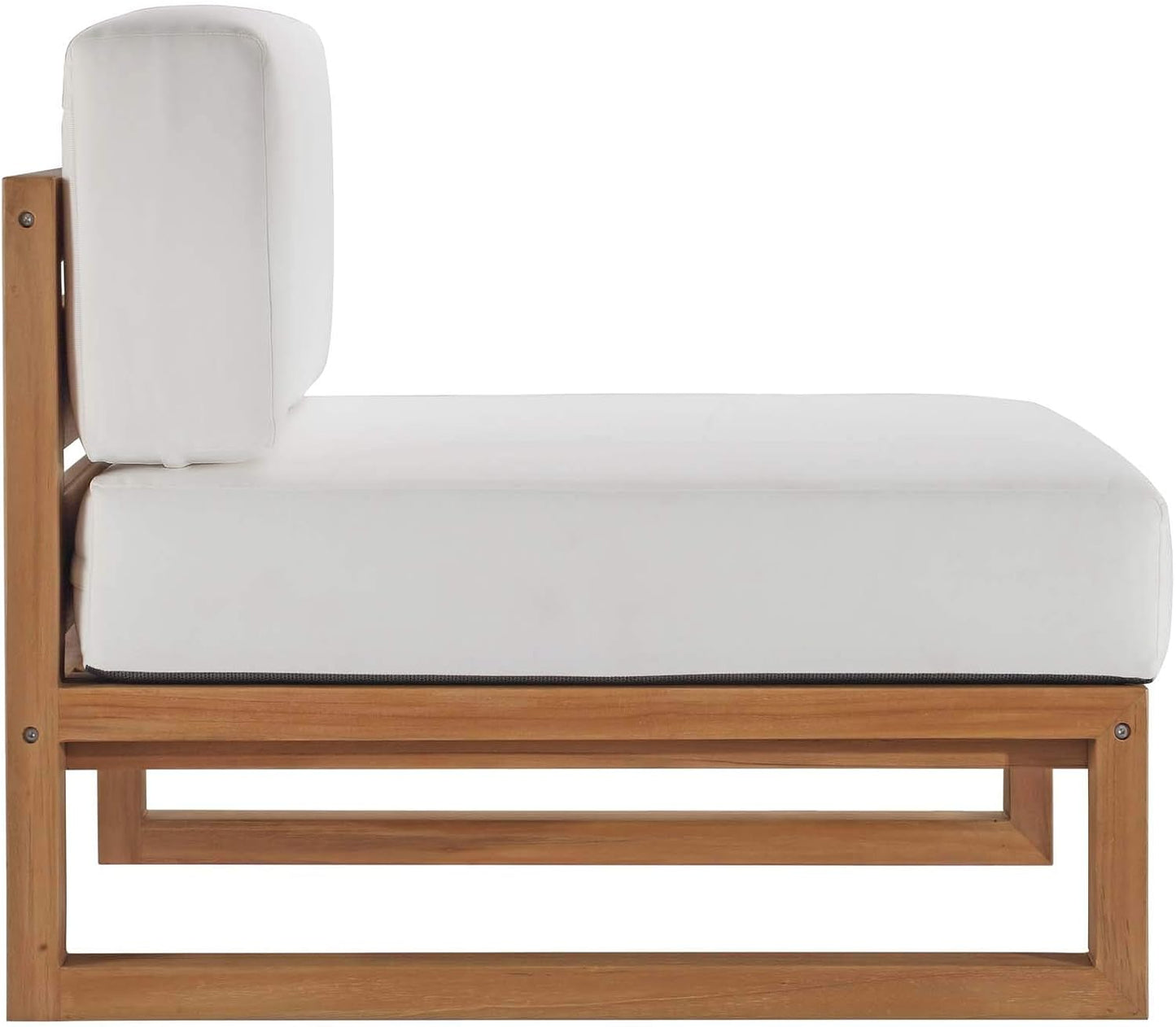 EEI-4257-NAT-WHI-SET Upland Patio Teak Wood 4-Piece Furniture Set, Natural White