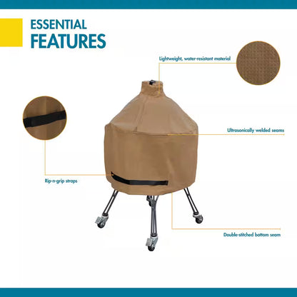 Duck Covers Essential 20 In. Dia X 45 In. H Ceramic Grill Cover in Latte