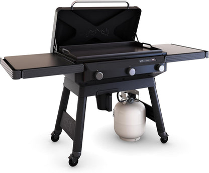 Traeger Grills Flatrock, 33 Inch Flat Top Griddle, Outdoor Gas Grill with 3-Zone Truzone Cooking, Even Heat, Fuel Sensor, and Ez-Clean Grease Management, Premium Propane Griddle for Outdoor Cooking