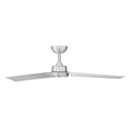 Roboto 52 In. Smart Indoor/Outdoor Brushed Aluminum 3-Blade Standard Ceiling Fan plus Remote