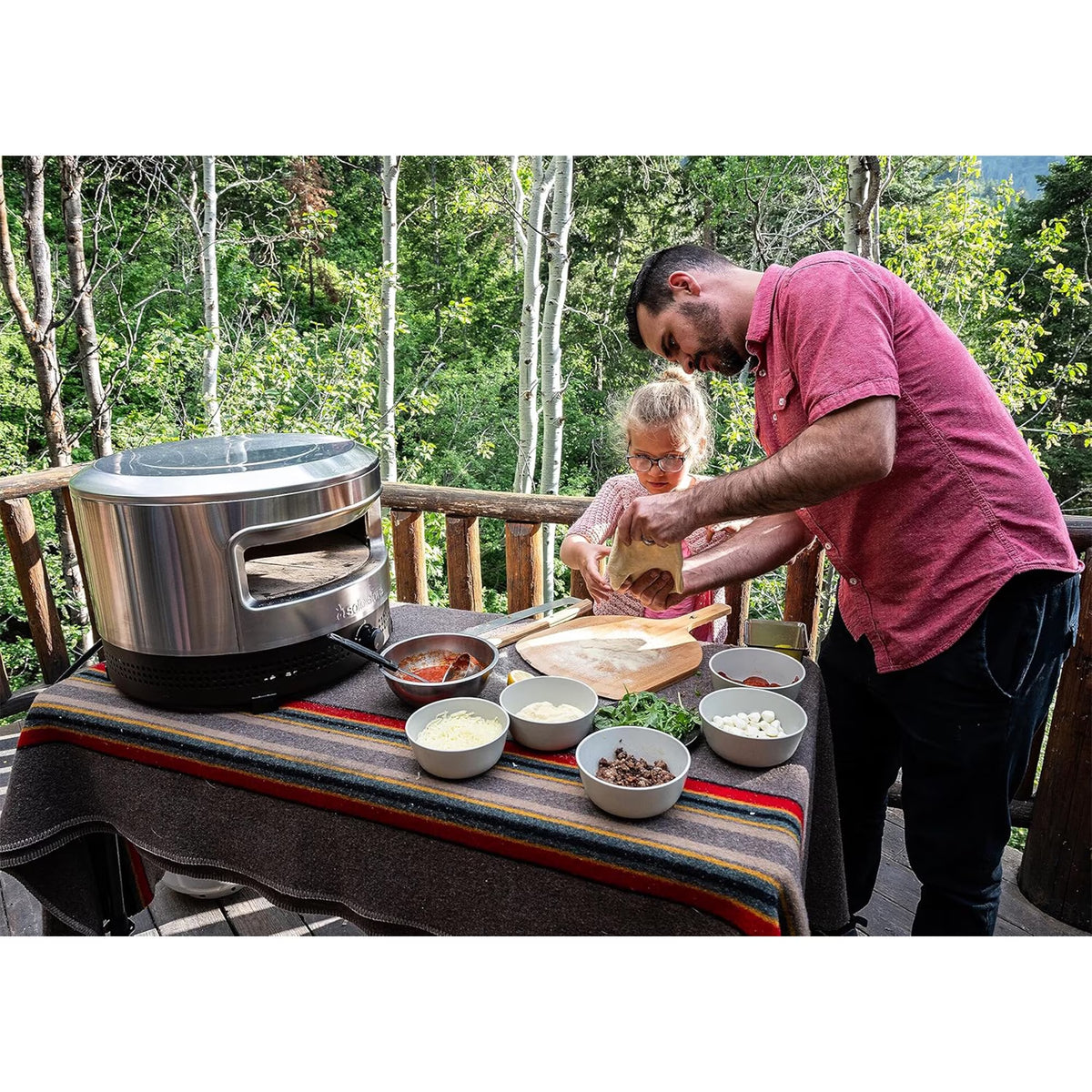 Pi Prime Pizza Oven, Outdoor Portable Propane Pizza Oven with Cordierite Stone