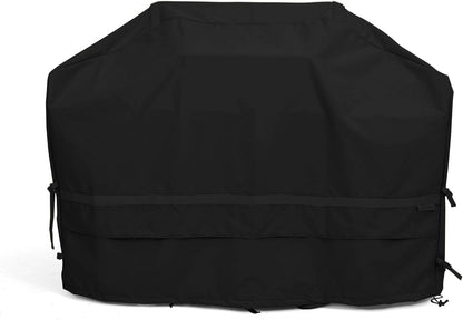 Prestige Grill Cover – Heavy Duty All-Weather Water-Resistant Outdoor BBQ Cover with 900D Solution-Dyed Polyester, Adjustable Buckle Straps, Reinforced Handles, Mesh Vents, 45 Inch, Black