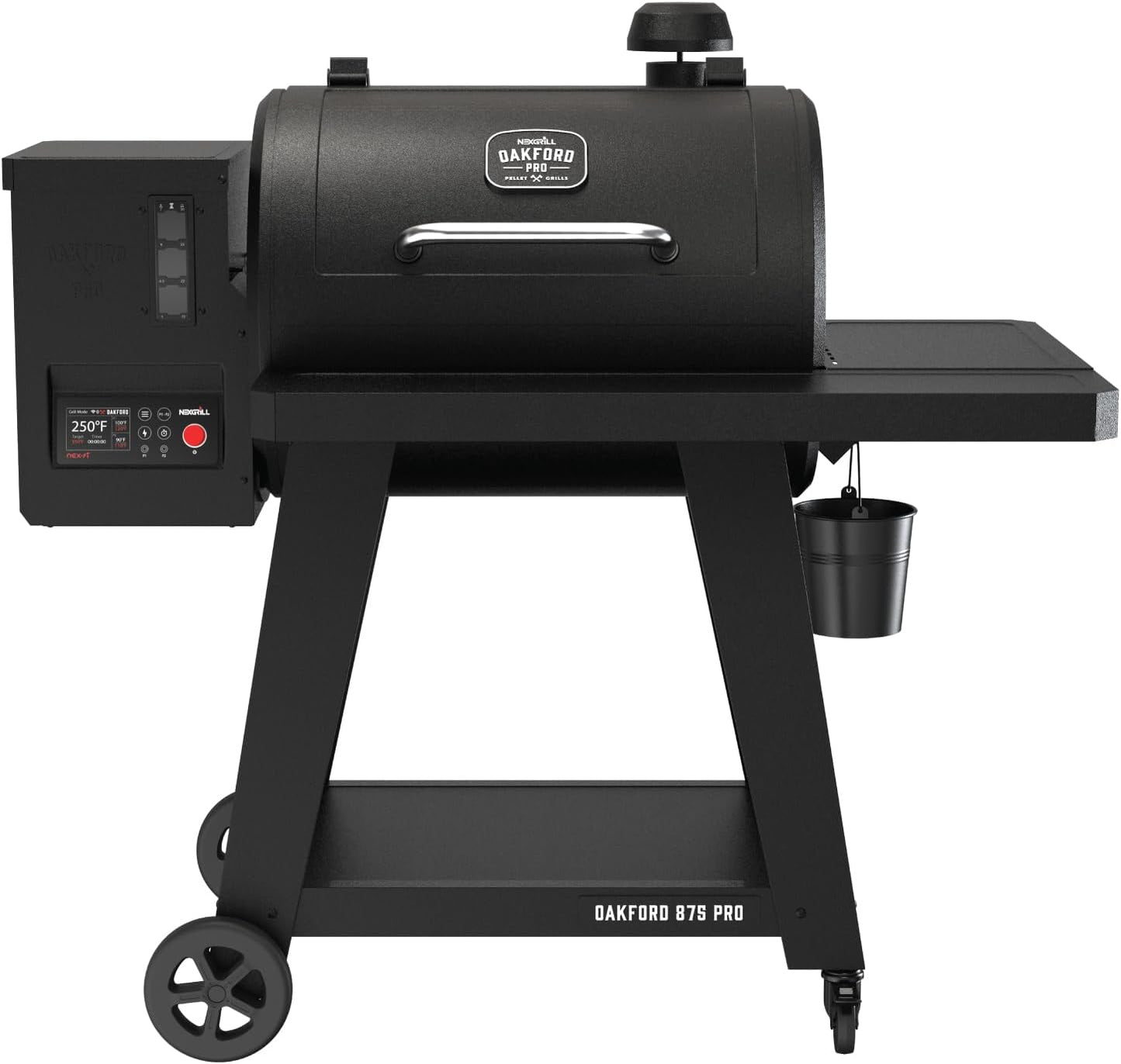 Oakford 875 Pro Pellet Gril with 824 SQ in Cooking Area, Cast Iron Grates, I-Site View Indicator, Heavy Duty Pellet Smoker Grill with Bluetooth Connectivity - 910-0512