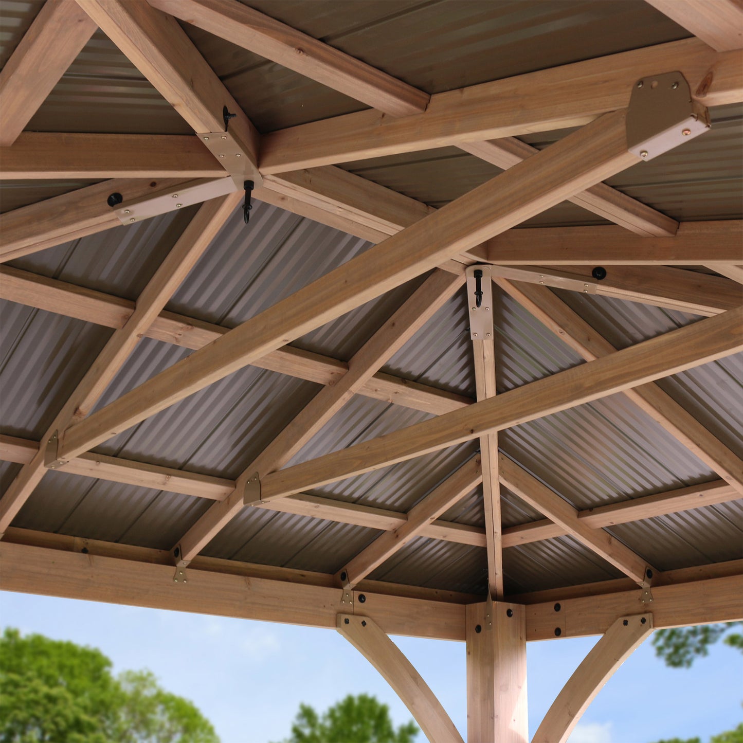 Yardistry 12' X 10' Gazebo with Aluminum Roof