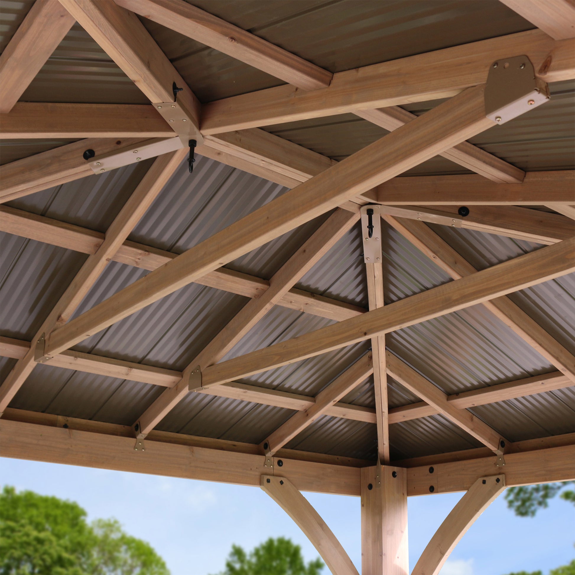 Yardistry 12' X 10' Gazebo with Aluminum Roof