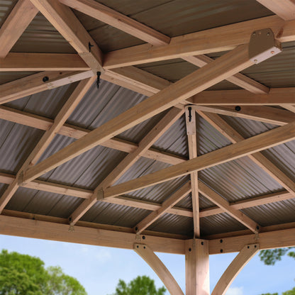 Yardistry 12' X 10' Gazebo with Aluminum Roof