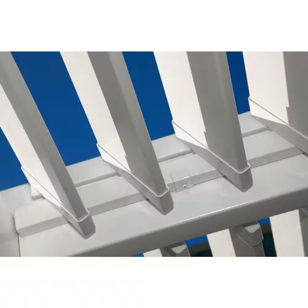 Avalon 10 Ft. X 10 Ft. White Vinyl Louvered Pergola
