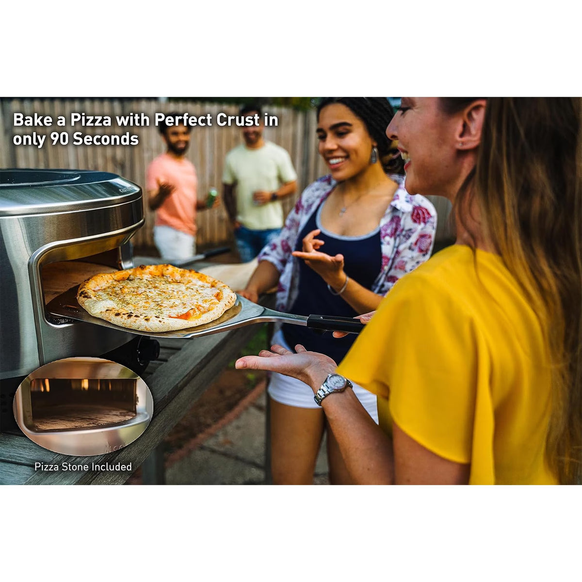 Pi Prime Pizza Oven, Outdoor Portable Propane Pizza Oven with Cordierite Stone