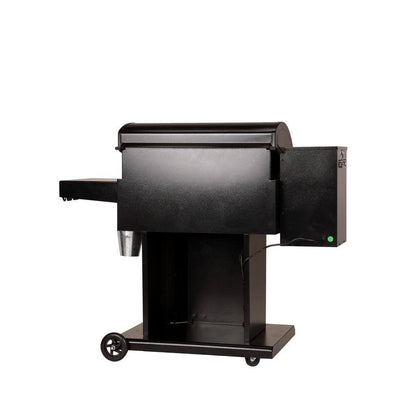 The Cumberland Wood Pellet Grill and Smoker in Black with Searing Grate