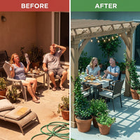 Yardistry Wood Pergola — Before & After