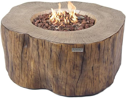 Manchester Outdoor Firepit Table 42 Inches Rectangular Fire Pit Concrete Patio Heater Electronic Ignition Backyard Fireplace Cover Lava Rock Included Liquid Propane