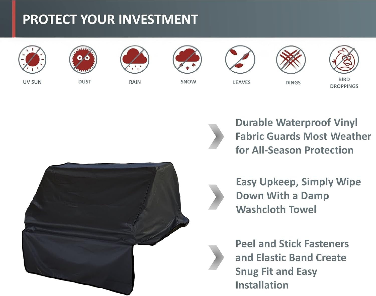 American Outdoor Grill Cover for 30-Inch Built-In Gas Grills - CB30-D