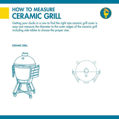 Duck Covers Essential 20 In. Dia X 45 In. H Ceramic Grill Cover in Latte