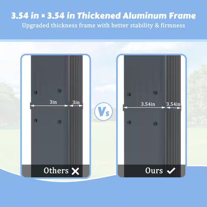 10 Ft. X 10 Ft. Dark Grey Aluminum Outdoor Patio Pergola with Retractable Sun Shade Canopy Cover
