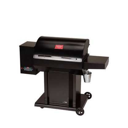 The Cumberland Wood Pellet Grill and Smoker in Black with Searing Grate