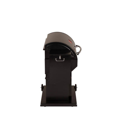The Cumberland Wood Pellet Grill and Smoker in Black with Searing Grate