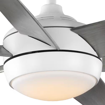 Windward 68 In. White Color Changing Integrated LED Matte White Ceiling Fan with Light Kit, DC Motor and Remote