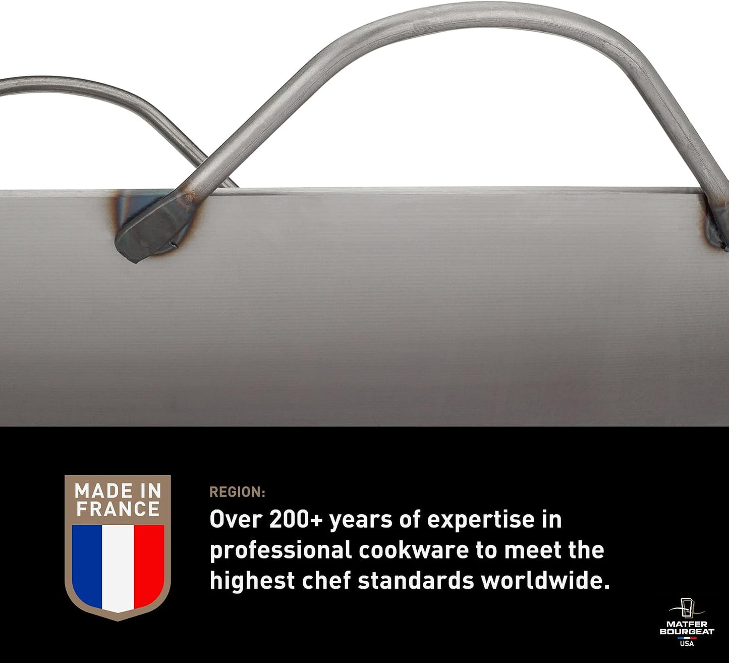 Bourgeat Black Carbon Steel Paella Pan, 17 1/2"