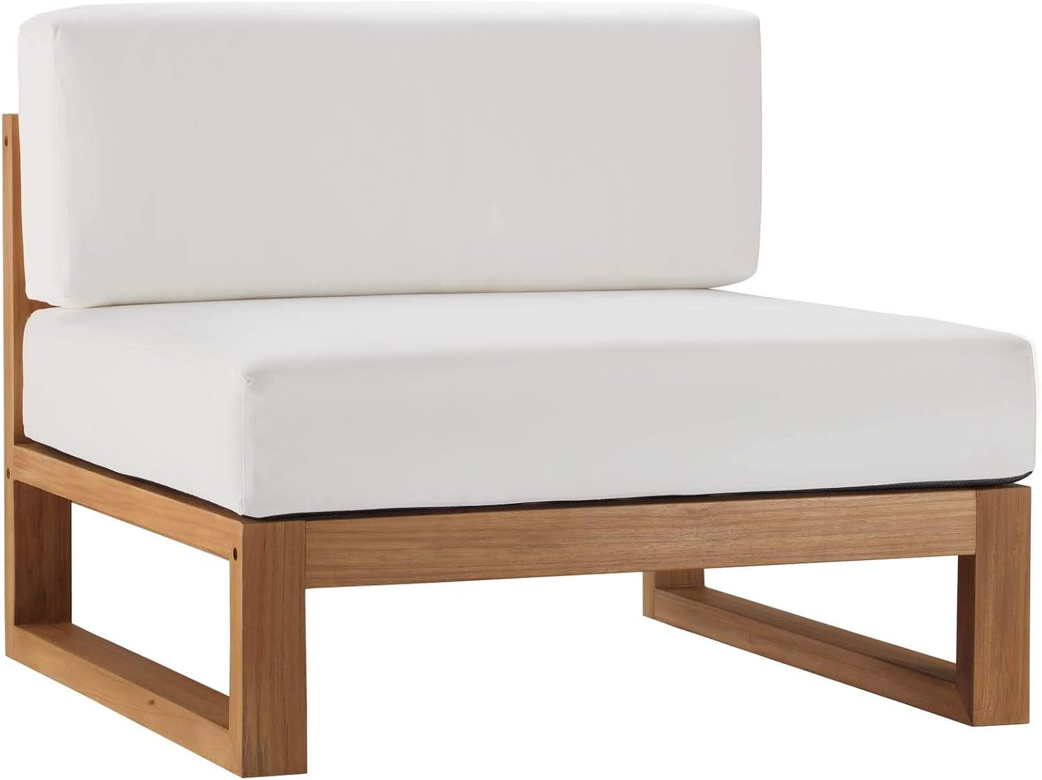 EEI-4257-NAT-WHI-SET Upland Patio Teak Wood 4-Piece Furniture Set, Natural White